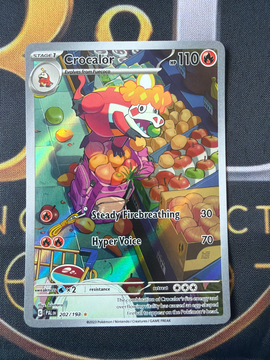 Crocalor 202/193 — Paldea Evolved — Illustration Rare — Holo — NM