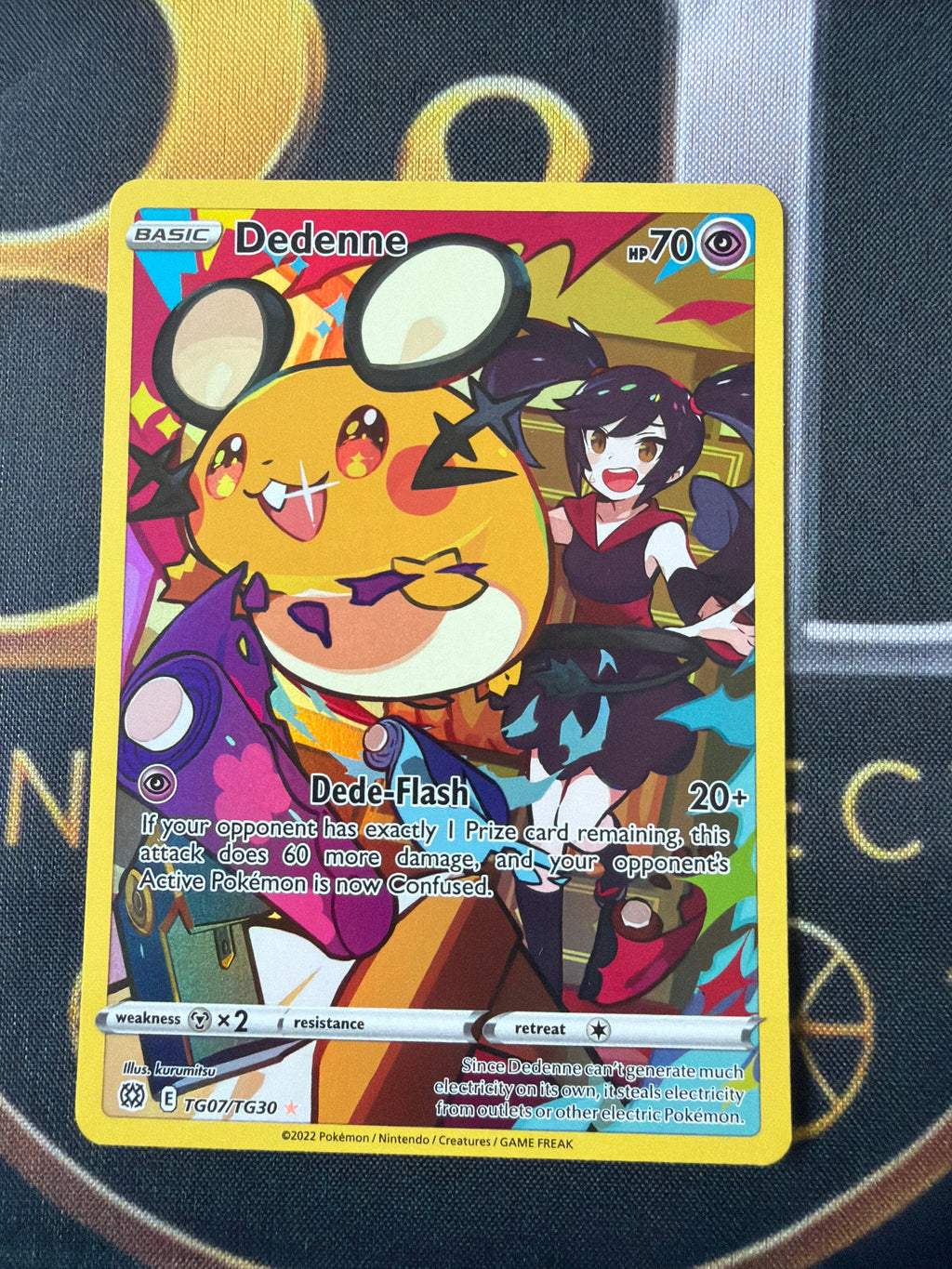 Dedenne TG07/TG30 — Brilliant Stars — Trainer Gallery — Illus. kurumitsu — NM