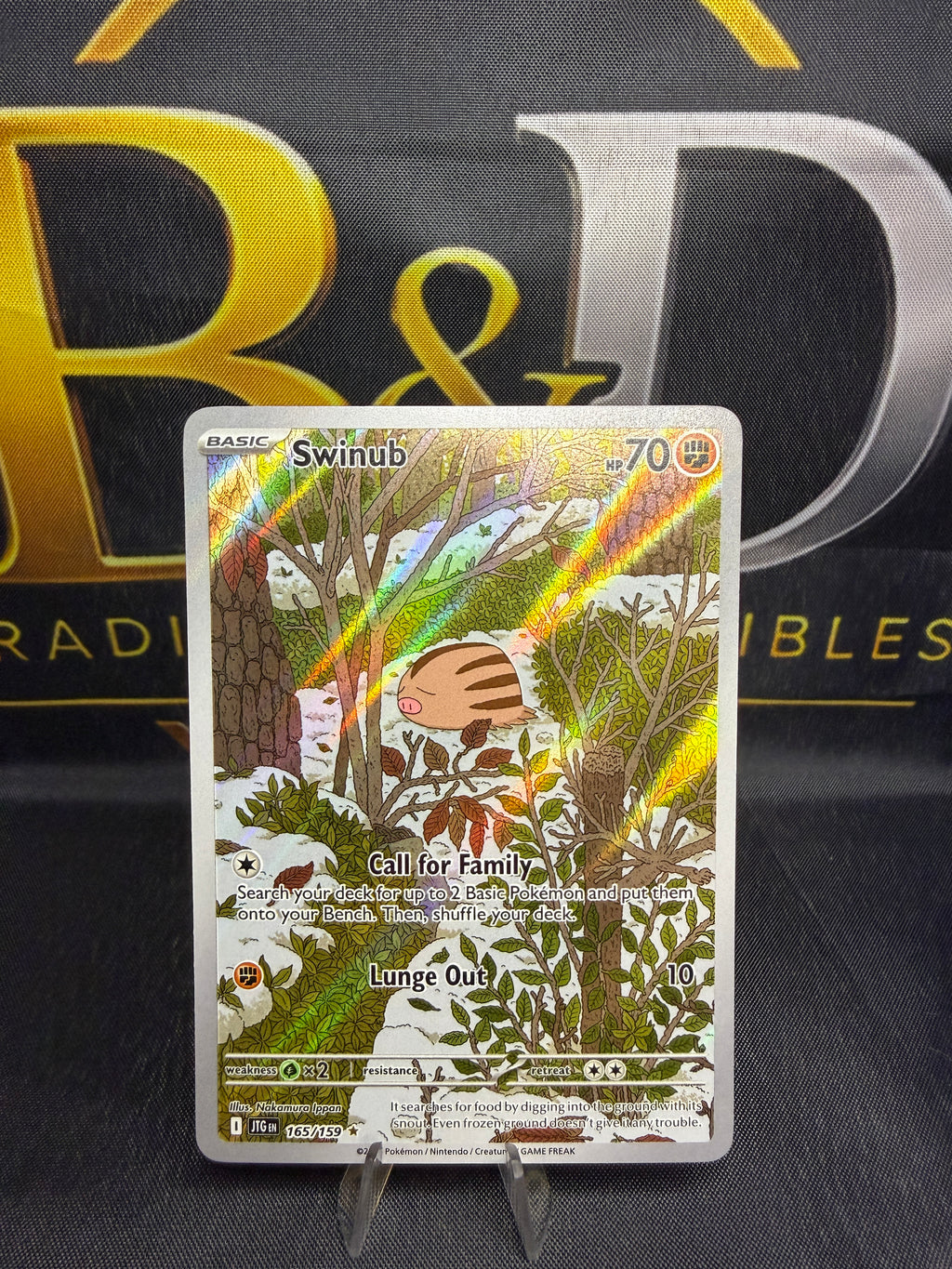 Swinub 165/159 — Illustration Rare — Pokémon TCG Scarlet & Violet — Crown Zenith