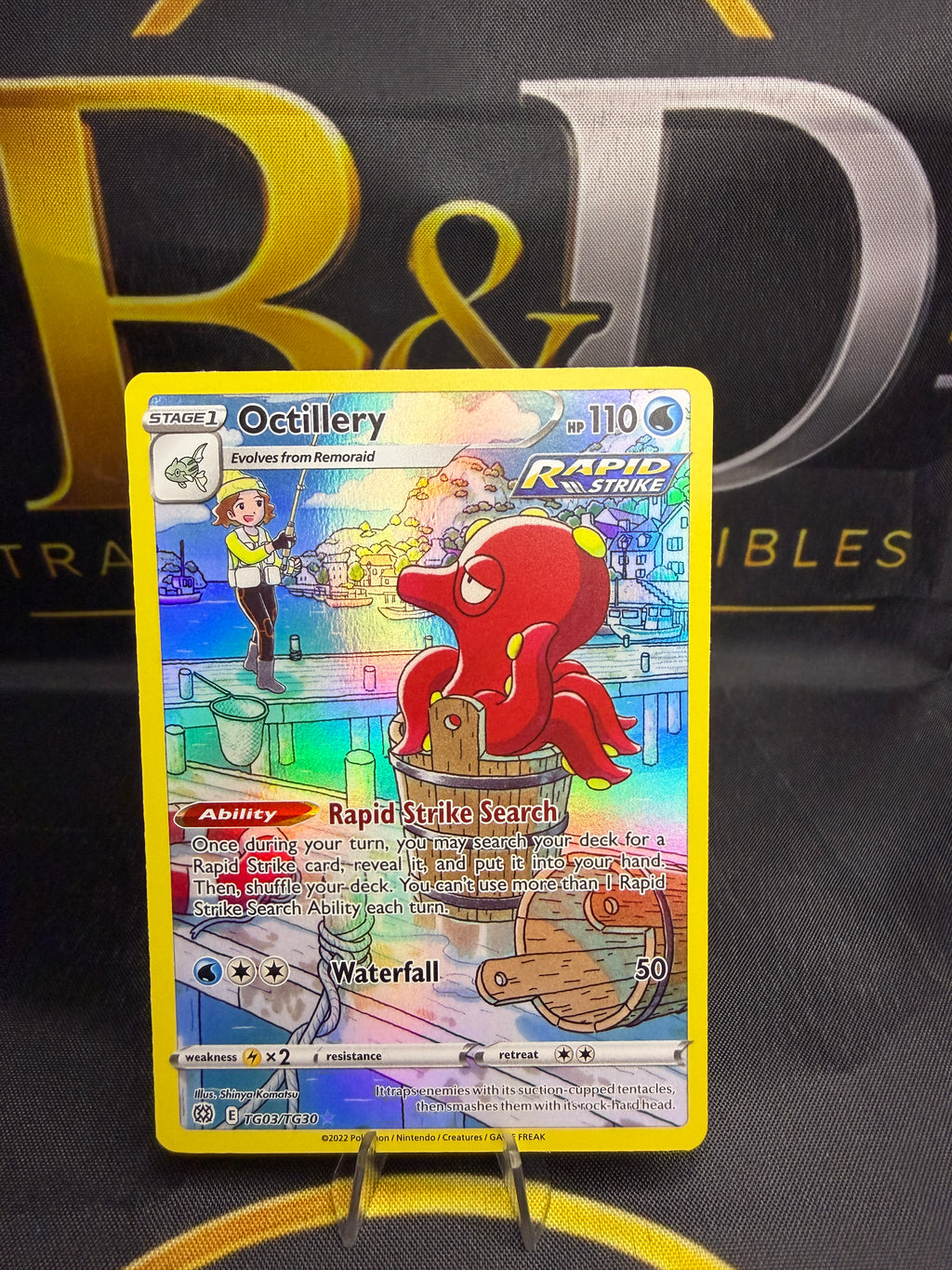 Octillery TG03/TG30 — Full Art Holo — Brilliant Stars Trainer Gallery — Pokémon TCG
