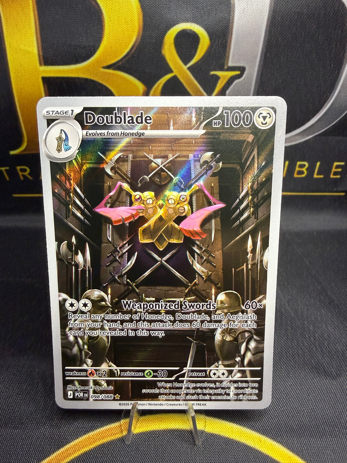 Doublade 098/088 — Illustration Rare Full Art — Pokémon TCG — Scarlet & Violet
