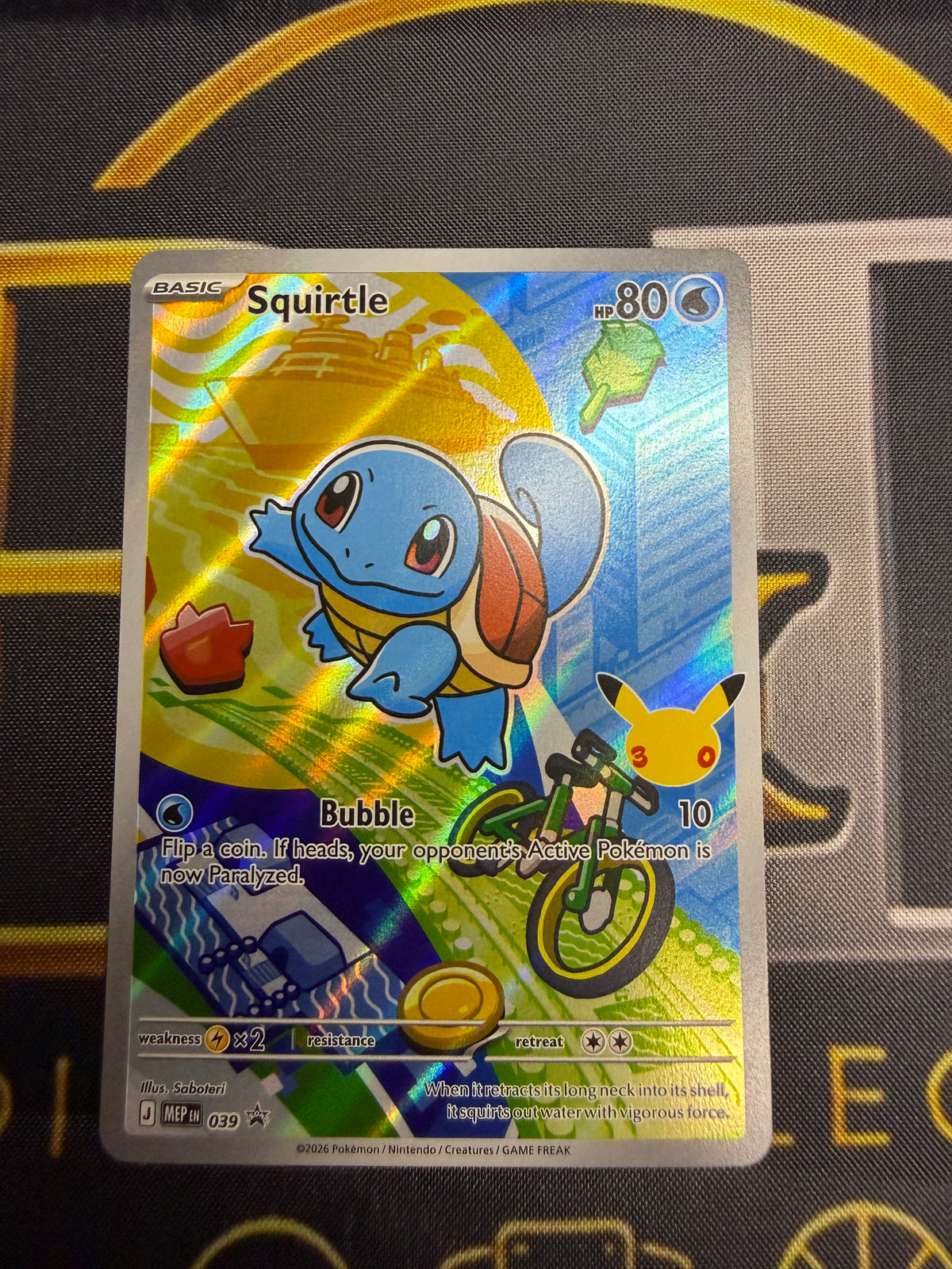 Kanto Starters Pikachu Adventure Promo Set — Charmander 038, Bulbasaur 037, Squirtle 039 — Holo Full Art Pokémon TCG Cards